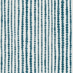 dots stripes v1 - vertical - teal blue