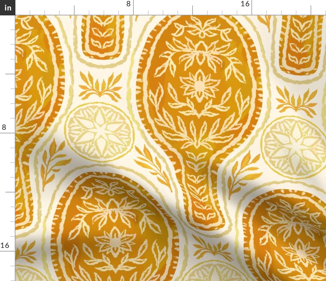 24" Decorative Rackets - Golden Orange