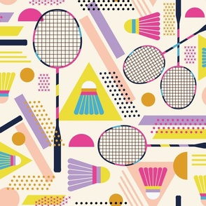 Badminton - Retro - Court Sports ©designsbyroochita