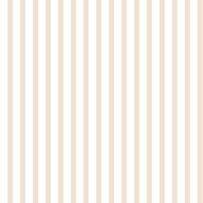 Simple Vertical Stripe  , light beige and white