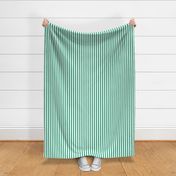 Simple Vertical Stripe  , mint green and white