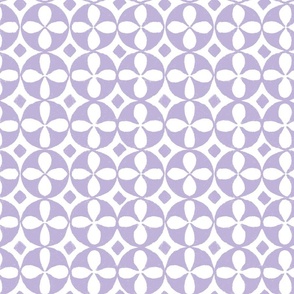 Sicilian majolica inspired tiles pattern, lilac