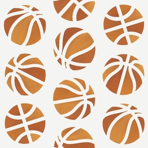 basket ball silhouette texturized