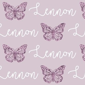 Lennon: Better Together Font + Lilac Butterflies