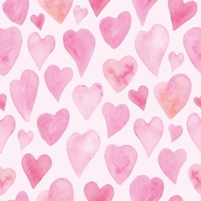 Cute pink hearts (Large Scale)