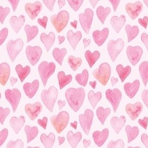 Cute pink hearts (Medium Scale)