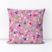 Dots confetti watercolor Colorful polka dots Lilac Lavender Medium