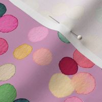 Dots confetti watercolor Colorful polka dots Lilac Lavender Medium