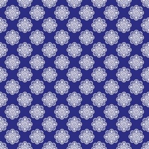 Lace Doily Pattern | Blue and White | Floral | Flowers | Vintage Style