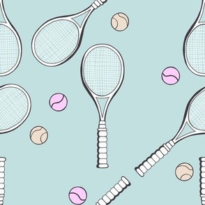 Tennis rackets - sport game