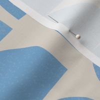 light blue semi circles on cream background - large