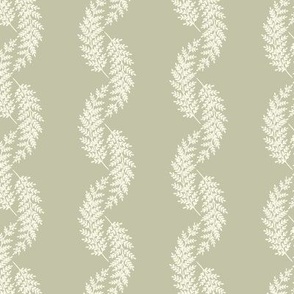 Fern Stripes-Sage Green Large