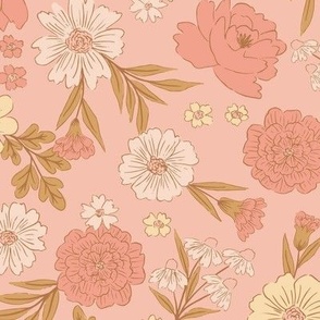 Spring Florals-Pink Large