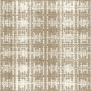 Geometric Diamond Argyle in Mushroom Brown (Medium Scale)