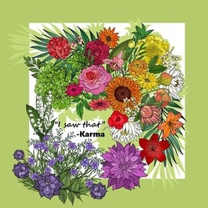 I Saw That, Karma Garden Embroidery Template
