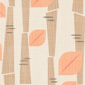 Bamboo Bliss - Pantone's Peach Plethera - Large