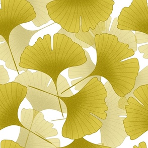 Ginkgo Biloba leaves seamless pattern 9