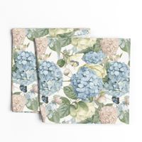 Mid-Century Cottage Charm: Classic Floral Butterflies in Spring