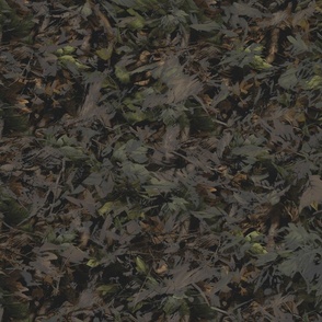 Autumn Leaves Camouflage - Realistic Forest Floor Pattern 