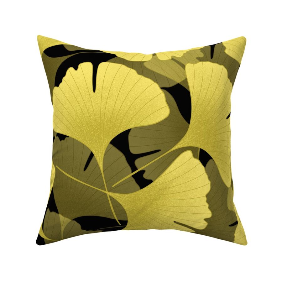 Ginkgo Biloba leaves seamless pattern 11