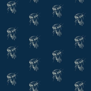 Jellyfish on Navy (small)