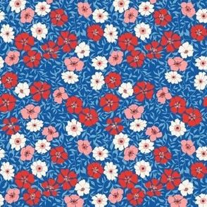 Jirra Floral Blue Red White Pink