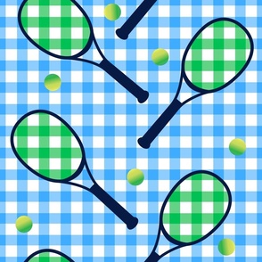 Tennis gingham court sports