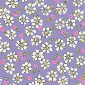 Dorthea Floral lavender LARGE