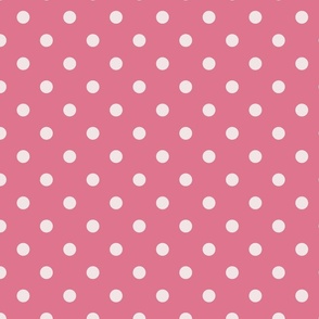 Polka Dots// Deep Rose//Medium//10"x10"