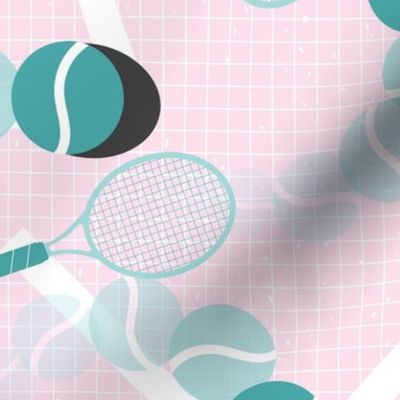 Tennis Match (with Net Background)