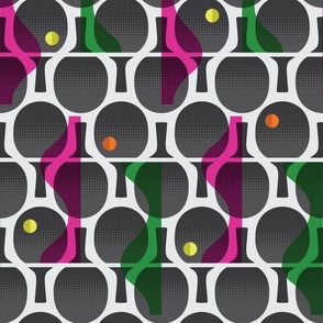 Ping Pong Paddles Pink and Green Large