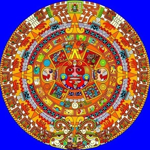 custom smaller aztec sun calendar 