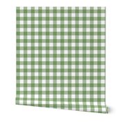 SAGE GREEN GINGHAM 1 INCH