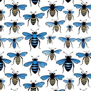 Bee kind to blue bees