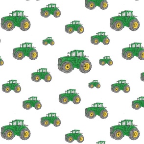 Tractors In Green- large scale 