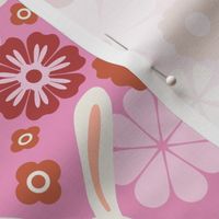 Easter Bunny - Large - Retro Pink
