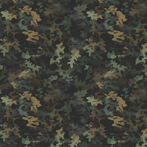 Forest Camo - Seamless Woodland Camouflage Pattern 