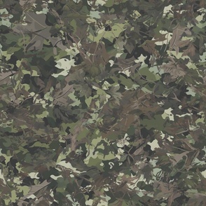 Forest Camouflage - Nature-Inspired Pattern Fabric 