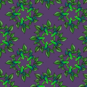 Purple Leaf Ring Leap Year Frogs Design Challenge