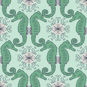 SEAHORSE GREEN AND MINT