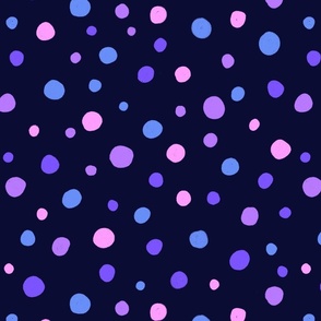 Dots splatter - medium - purple