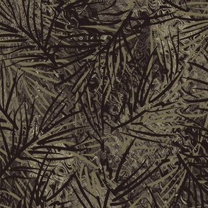 Loose Illustration - The Forest Floor - Dark Antique White