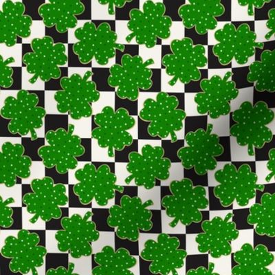 St Patricks Day Lucky Cookies Checker BG - XS Scale