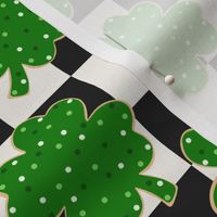 St Patricks Day Lucky Cookies Checker BG - Medium Scale