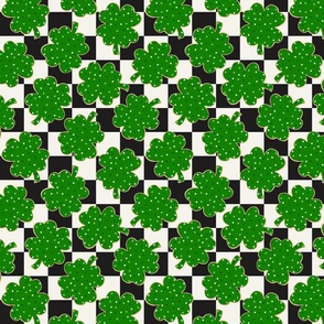 St Patricks Day Lucky Cookies Checker BG - Medium Scale