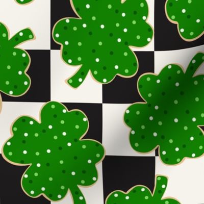 St Patricks Day Lucky Cookies Checker BG - Large Scale