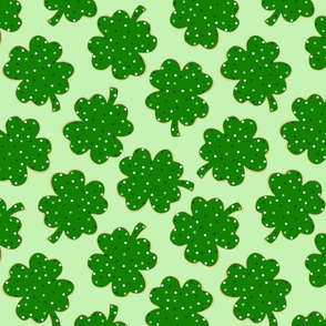 St Patricks Day Lucky Cookies Green BG - Large Scale