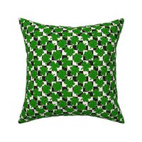 St Patricks Day Shamrock and Lucky Cookies Checker BG - XS Scale