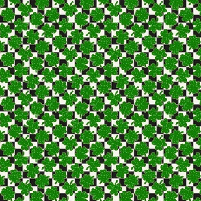 St Patricks Day Shamrock and Lucky Cookies Checker BG - XS Scale