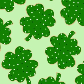 St Patricks Day Lucky Cookies Green BG - XL Scale